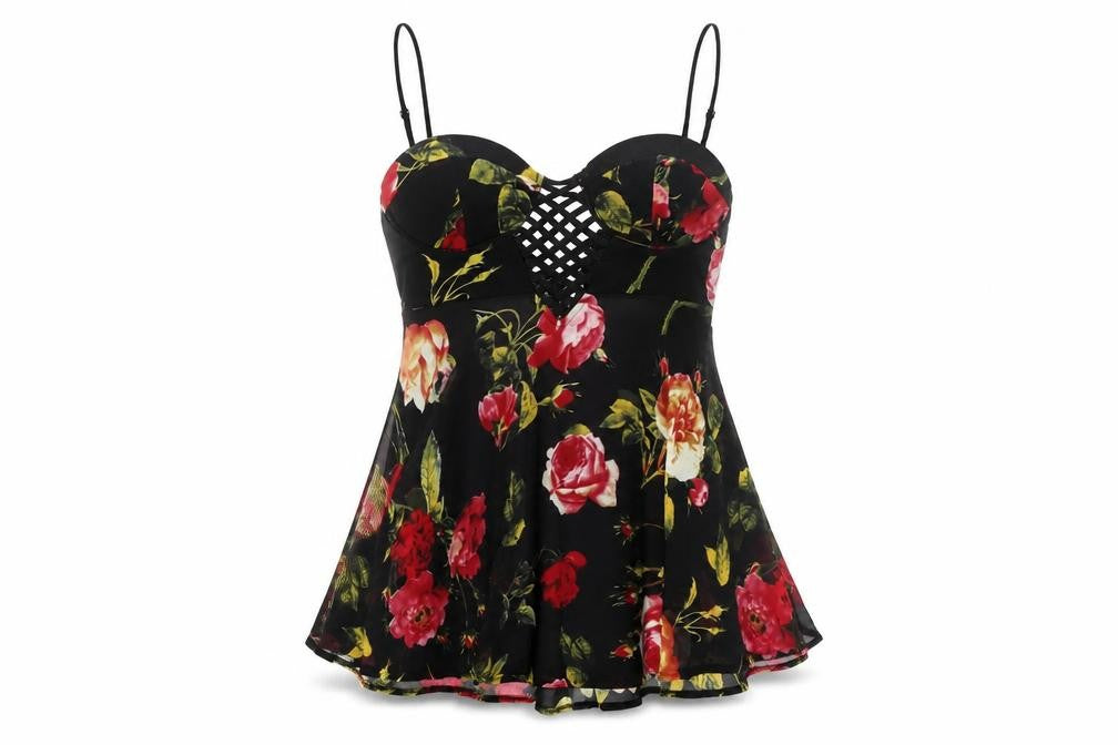 Womens UK Size 10 New Look Multicoloured Camisole Blouse