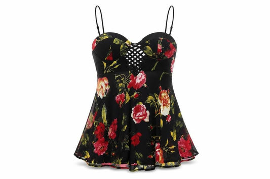 Womens UK Size 10 New Look Multicoloured Camisole Blouse