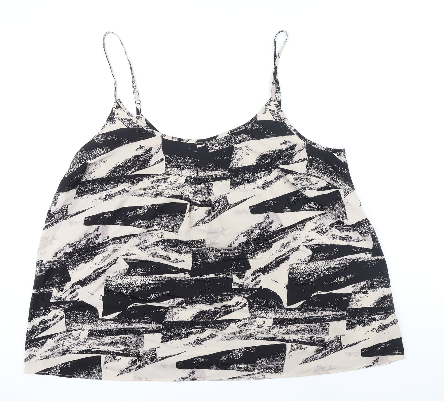 Capsule Womens Multicoloured Geometric Polyester Camisole Blouse Size 20 Boat Neck