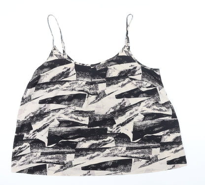 Capsule Womens Multicoloured Geometric Polyester Camisole Blouse Size 20 Boat Neck