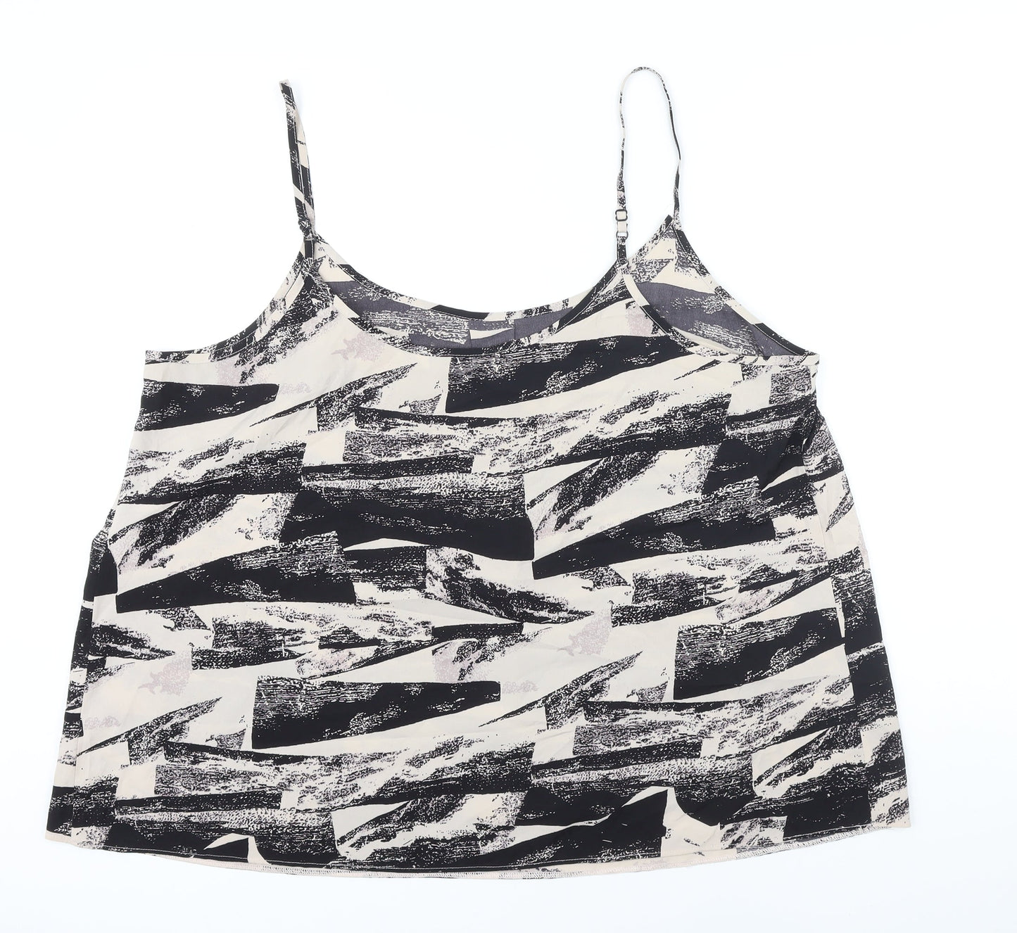 Capsule Womens Multicoloured Geometric Polyester Camisole Blouse Size 20 Boat Neck