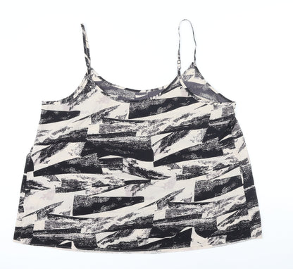 Capsule Womens Multicoloured Geometric Polyester Camisole Blouse Size 20 Boat Neck