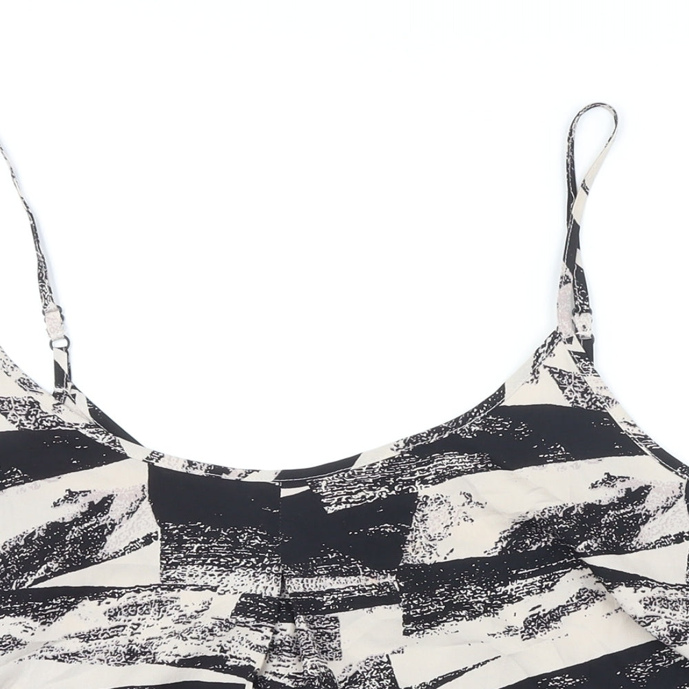 Capsule Womens Multicoloured Geometric Polyester Camisole Blouse Size 20 Boat Neck