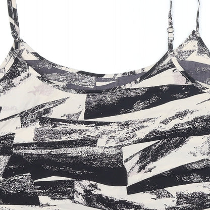 Capsule Womens Multicoloured Geometric Polyester Camisole Blouse Size 20 Boat Neck