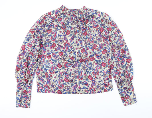 Womens UK Size S MNG Multicoloured Tunic Blouse