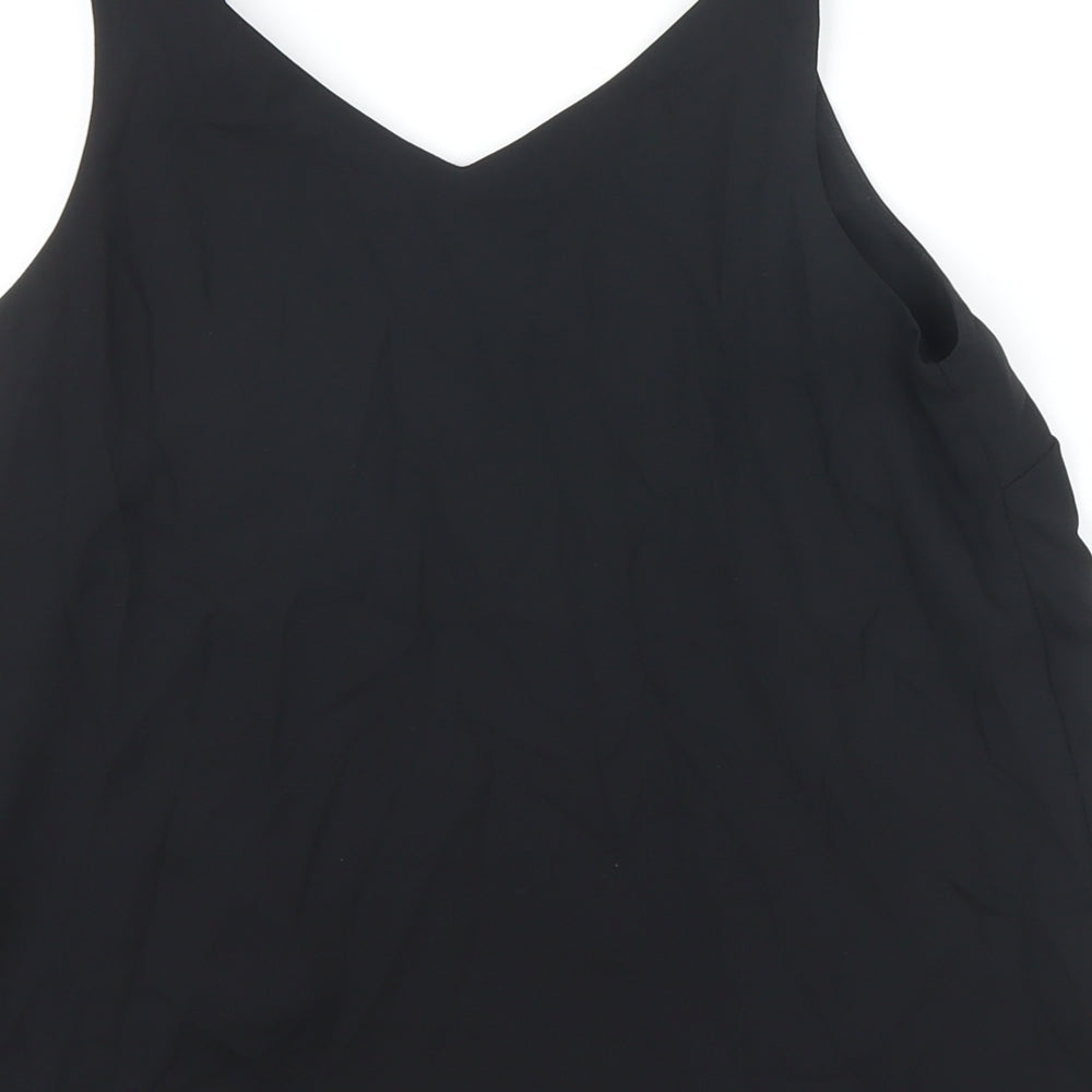 Womens UK Size 8 Dorothy Perkins Black Camisole Blouse