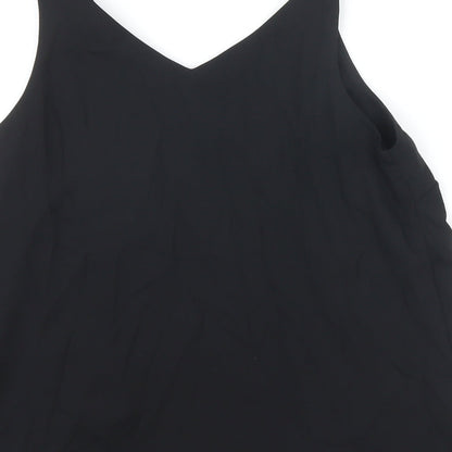 Womens UK Size 8 Dorothy Perkins Black Camisole Blouse