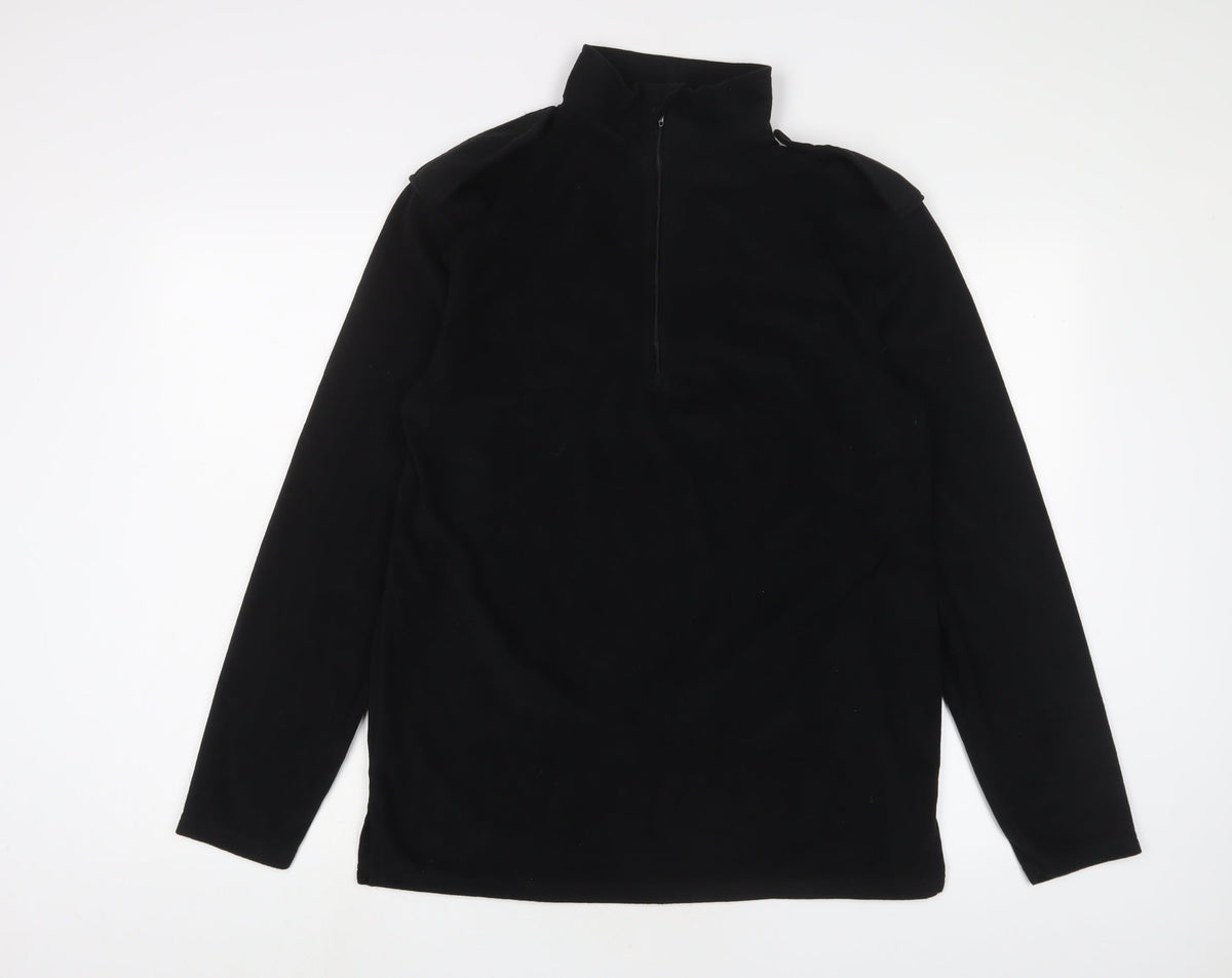 Churchill Mens Black Polyester Pullover Sweatshirt Size M