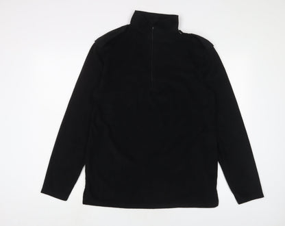 Churchill Mens Black Polyester Pullover Sweatshirt Size M