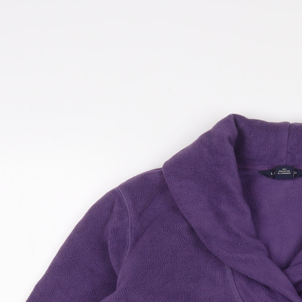 Landsend Womens Purple Polyester Pullover Sweatshirt Size M Pullover