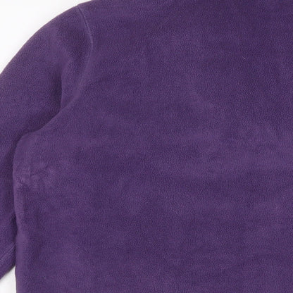 Landsend Womens Purple Polyester Pullover Sweatshirt Size M Pullover