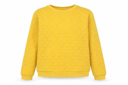 Louche Womens Yellow Polyester Pullover Sweatshirt Size 14 Pullover