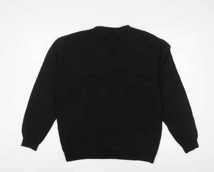 RAD. Womens Black Cotton Pullover Sweatshirt Size L Pullover