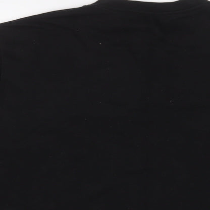 RAD. Womens Black Cotton Pullover Sweatshirt Size L Pullover