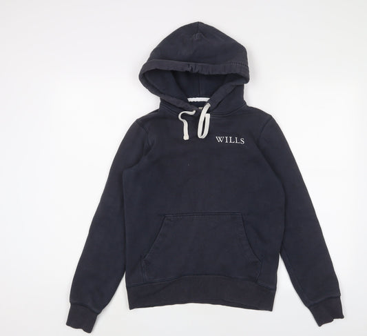Womens UK Size 6 Jack Wills Blue Pullover Hoodie