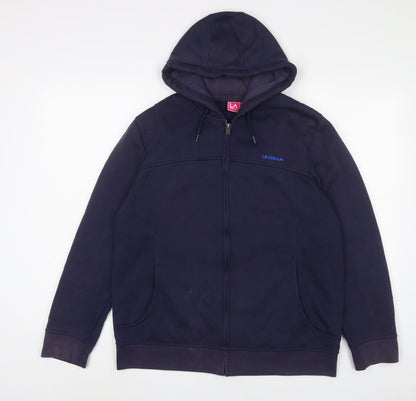 Womens UK Size 18 LA Gear Blue Full Zip Hoodie