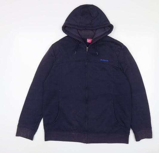 Womens UK Size 18 LA Gear Blue Full Zip Hoodie
