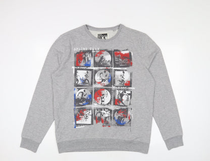 Mens UK Size XL Red Herring Grey Pullover Sweatshirt