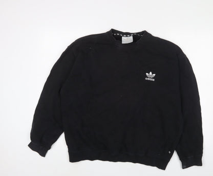 Womens UK Size 8 adida Black Pullover Sweatshirt