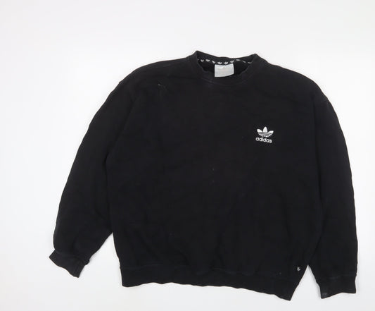 Womens UK Size 8 adida Black Pullover Sweatshirt