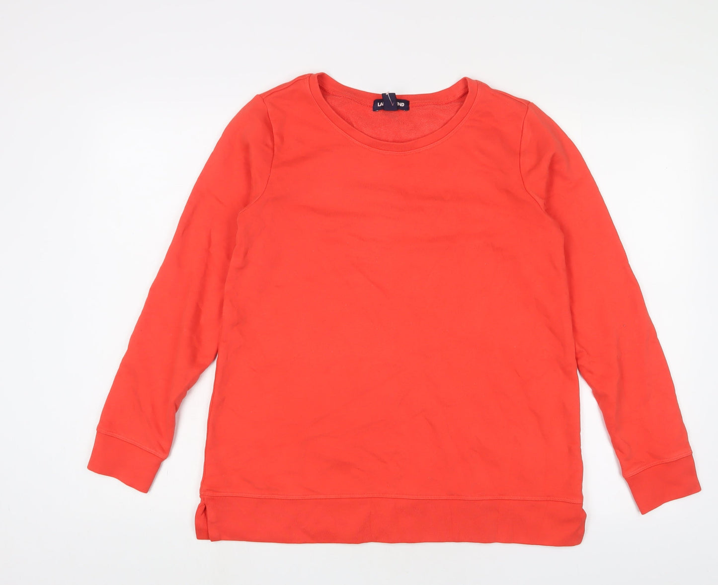 Womens UK Size 10 Lands' End Orange Pullover Sweatshirt
