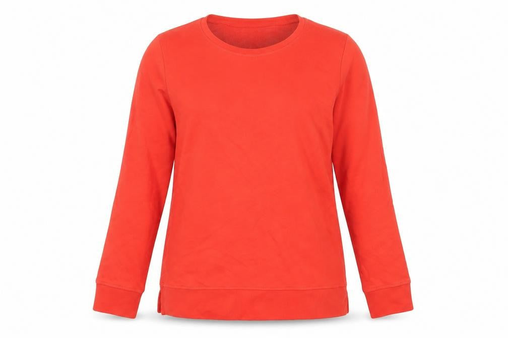Womens UK Size 10 Lands' End Orange Pullover Sweatshirt