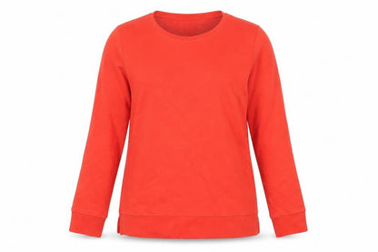Womens UK Size 10 Lands' End Orange Pullover Sweatshirt