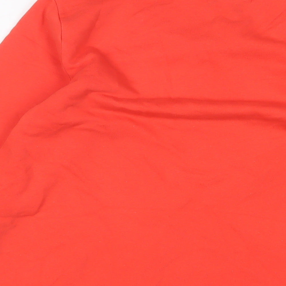 Womens UK Size 10 Lands' End Orange Pullover Sweatshirt