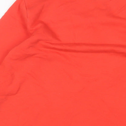 Womens UK Size 10 Lands' End Orange Pullover Sweatshirt