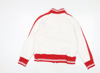 Lotto Girls Red Cotton Full Zip Sweatshirt Size 15-16 Years Zip