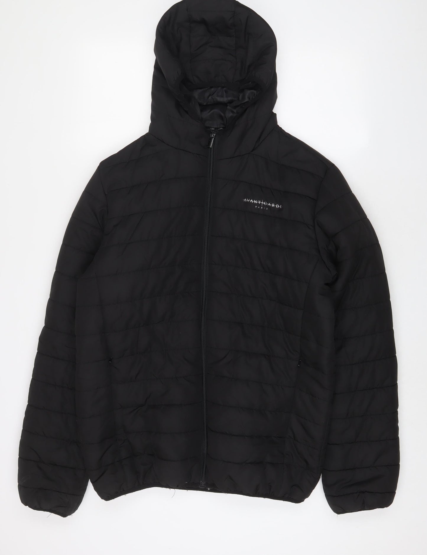 Mens UK Size L Avant Garde Black Puffer Jacket