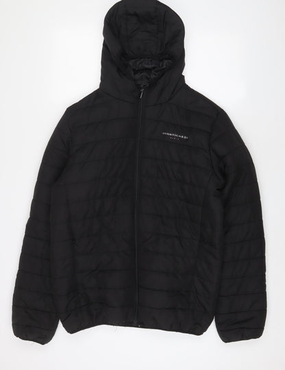 Mens UK Size L Avant Garde Black Puffer Jacket
