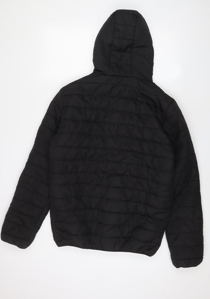 Mens UK Size L Avant Garde Black Puffer Jacket