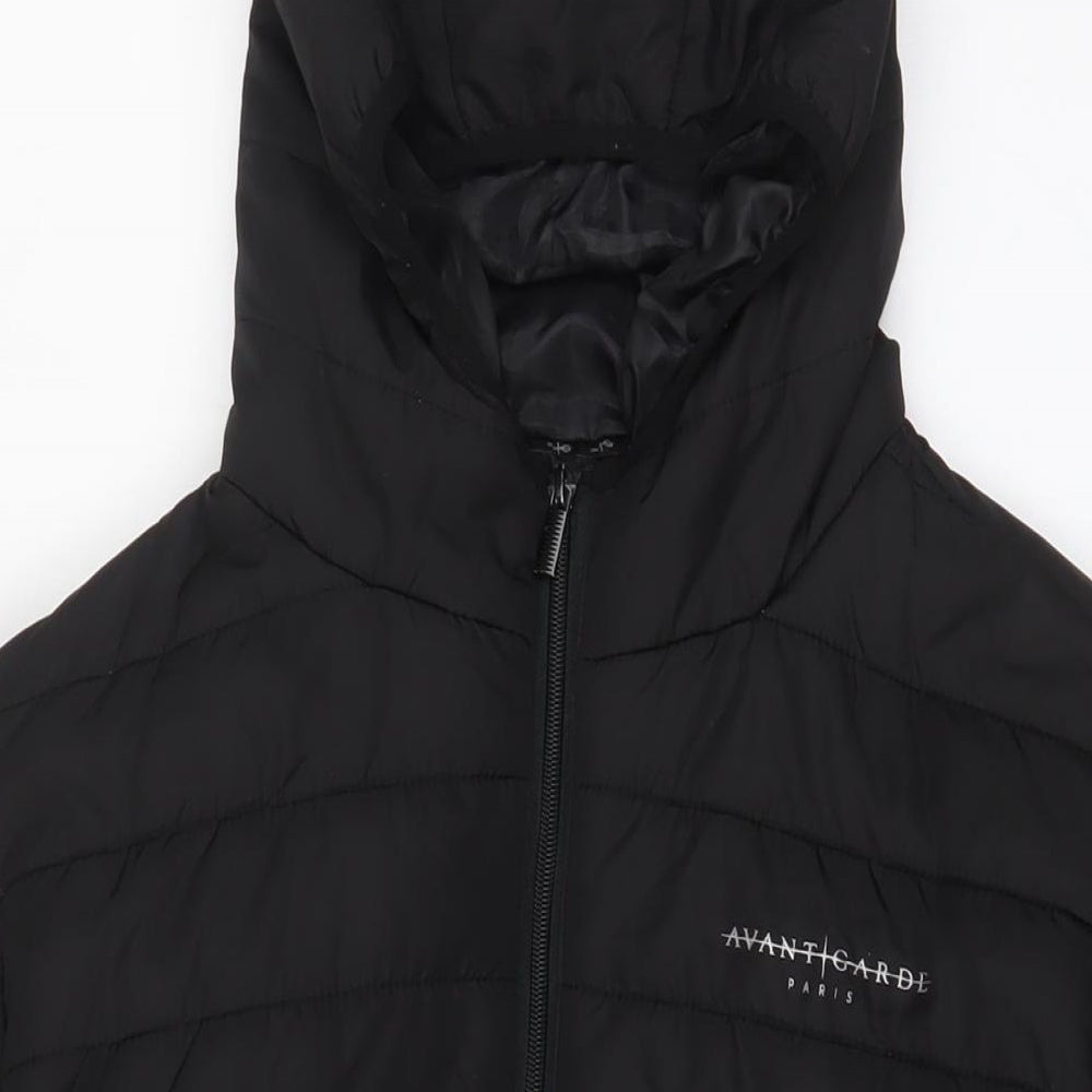 Mens UK Size L Avant Garde Black Puffer Jacket