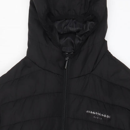 Mens UK Size L Avant Garde Black Puffer Jacket