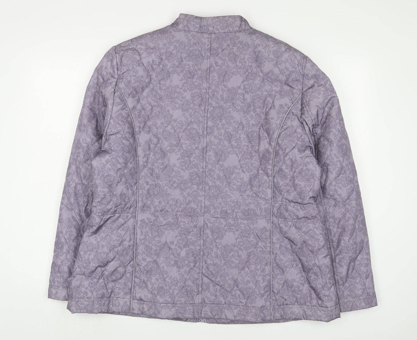 Womens UK Size 20 Anna Rose Purple Puffer Jacket
