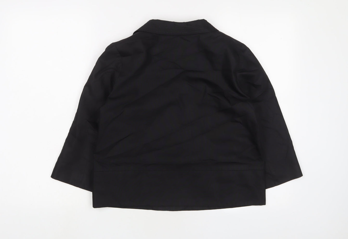 Anna Molinari Womens Black Jacket Blazer Size 14 Button
