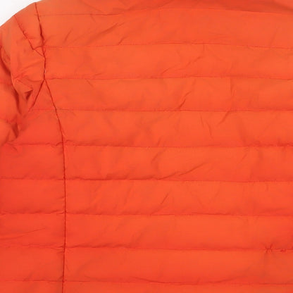 Ayacucho Mens Orange Puffer Jacket Jacket Size M Zip
