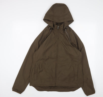 Landsend Womens Brown Jacket Size S Zip