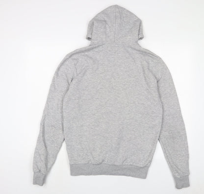 Coulture Club Mens Grey Cotton Pullover Hoodie Size XS - Embroidered