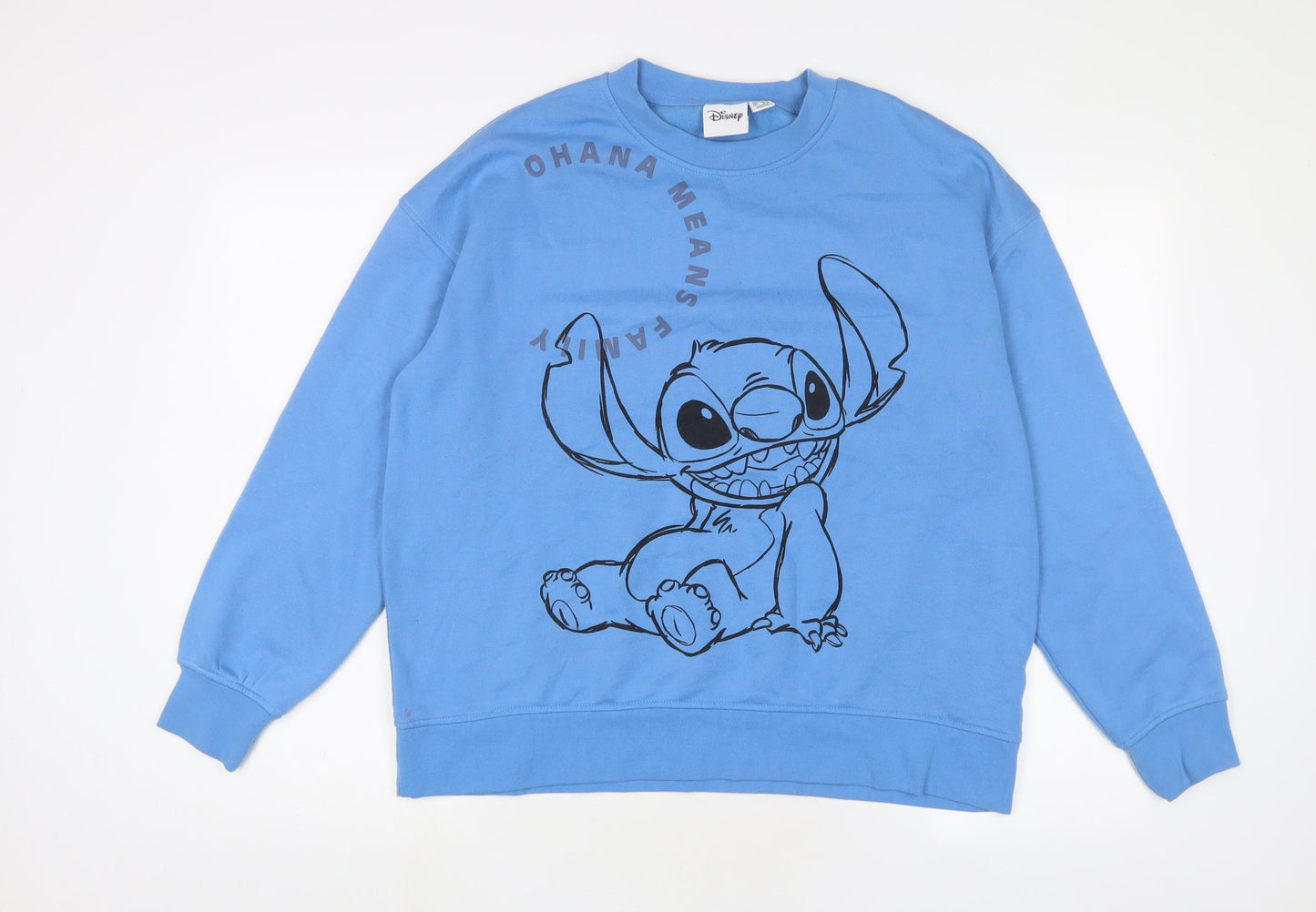 Womens UK Size M Disney Blue Pullover Sweatshirt