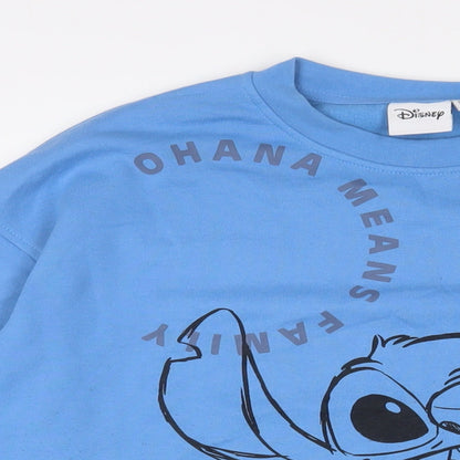 Womens UK Size M Disney Blue Pullover Sweatshirt