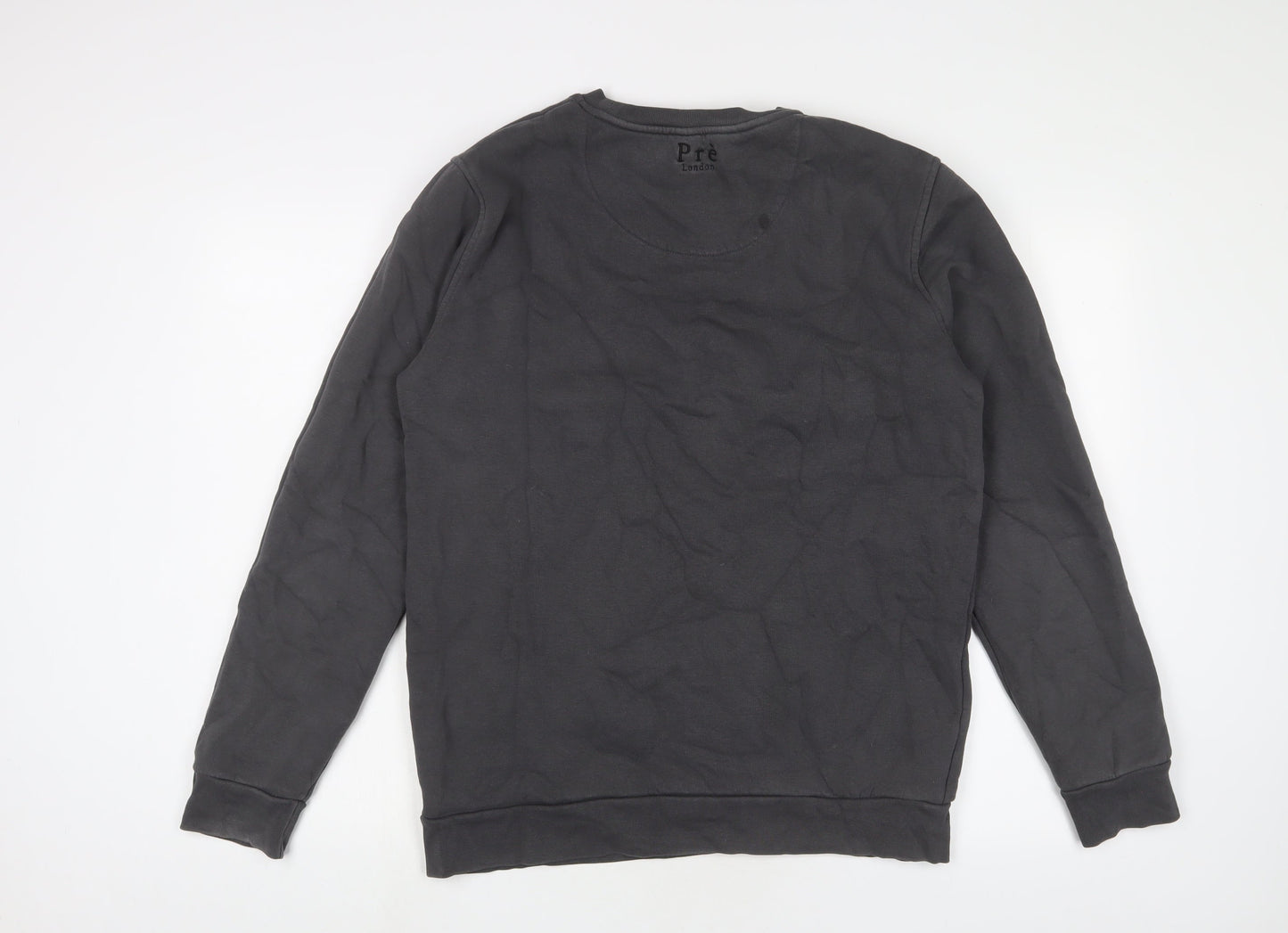 Pre London Mens Green Cotton Pullover Sweatshirt Size L