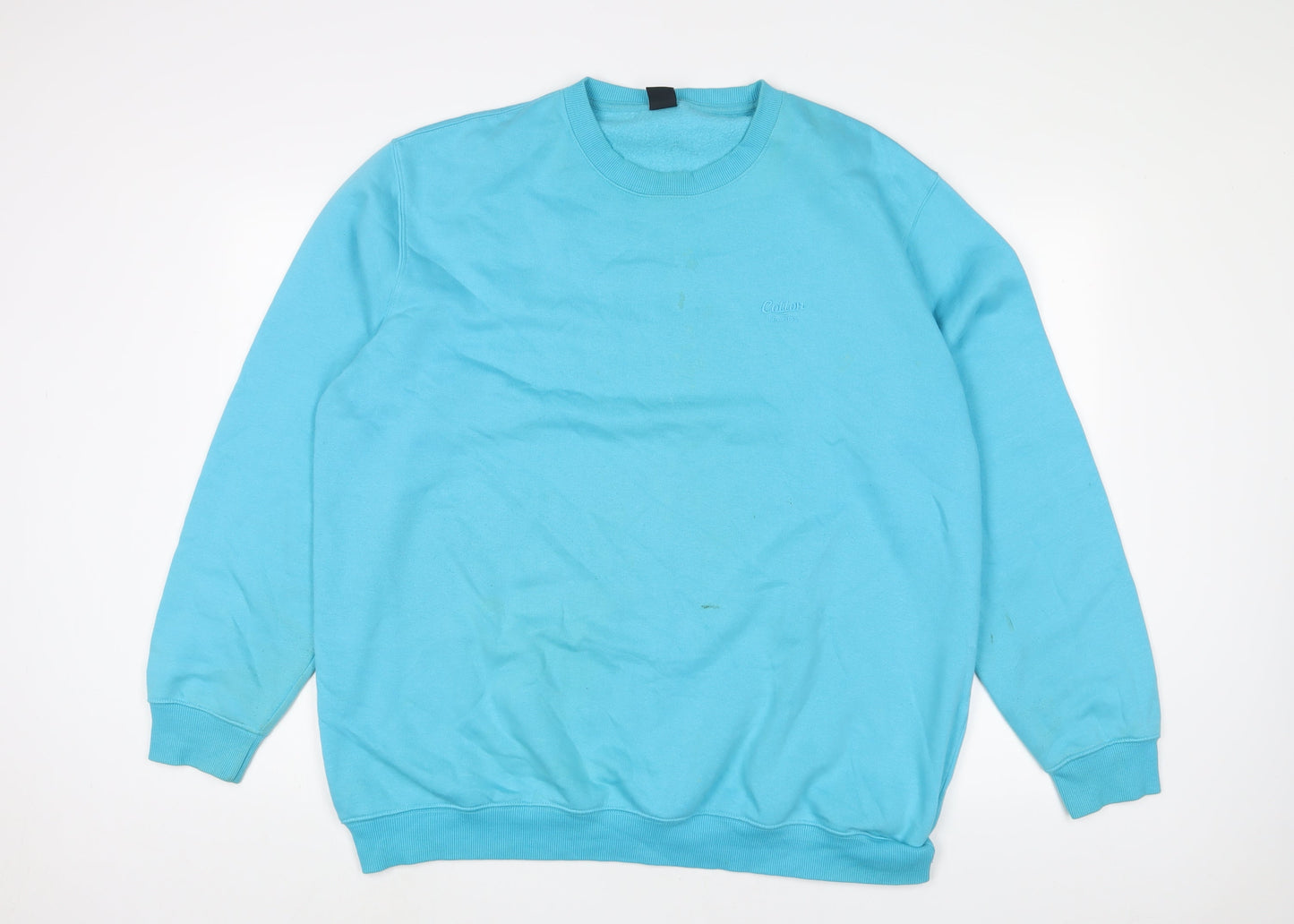 Cotton Traders Womens Blue Cotton Pullover Sweatshirt Size 2XL Pullover
