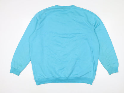 Cotton Traders Womens Blue Cotton Pullover Sweatshirt Size 2XL Pullover