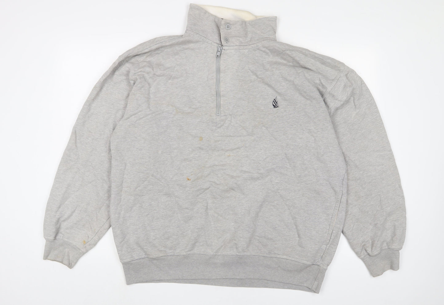 Mens UK Size L Nautica Grey Pullover Sweatshirt