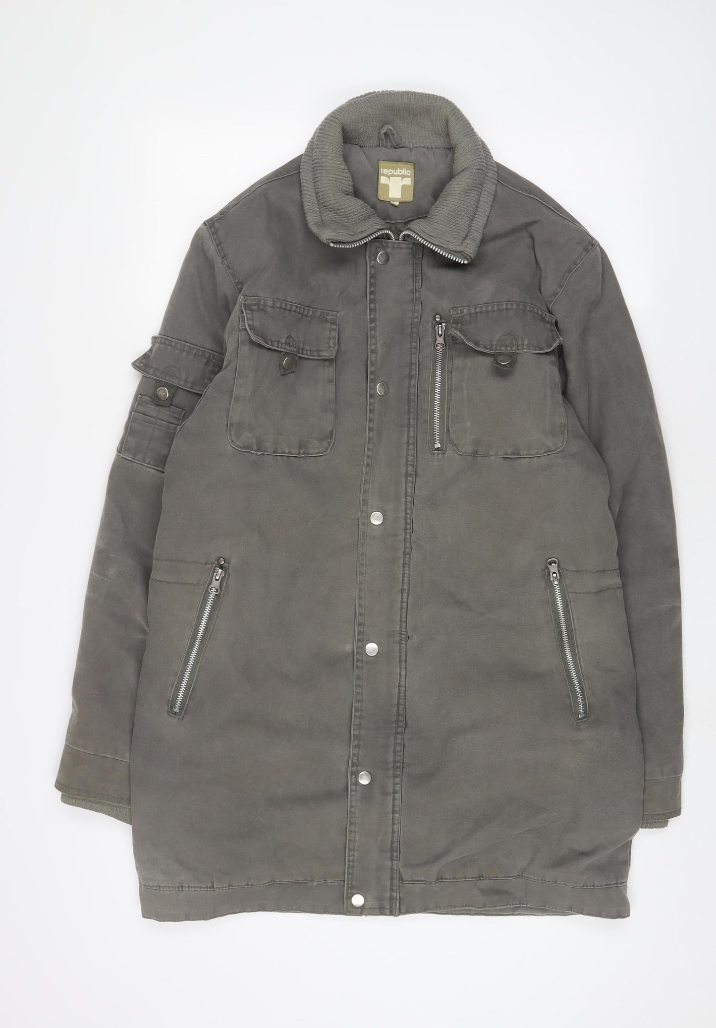 Mens UK Size M Republic Brown Jacket
