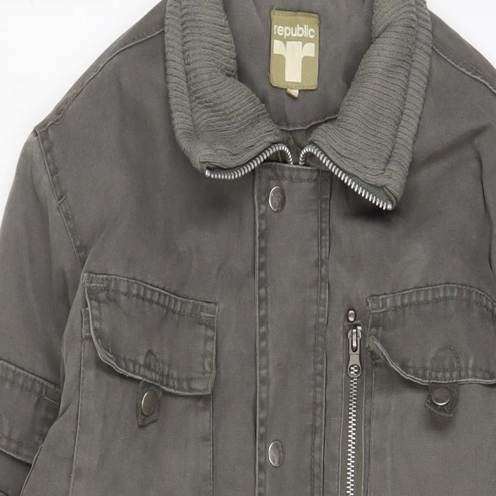 Mens UK Size M Republic Brown Jacket