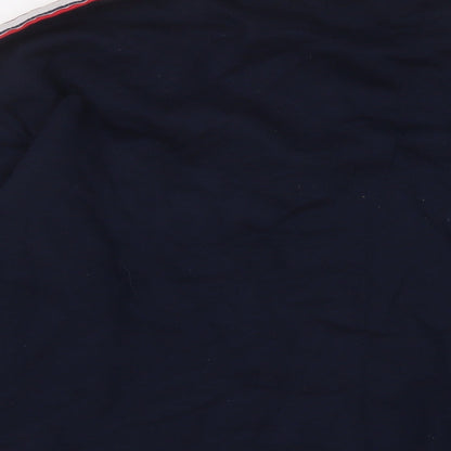 US Athletic Mens Blue Cotton Pullover Sweatshirt Size M - Logo, Embroidered