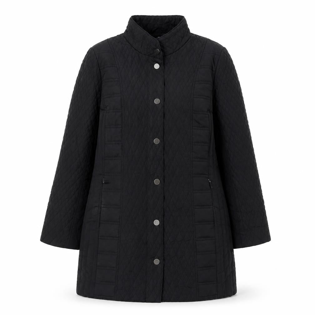 Womens UK Size 14 TIGI Black Quilted Coat